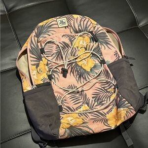 Dakine Floral Backpack - Pink and Yellow